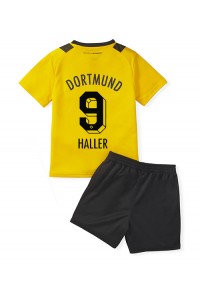 Borussia Dortmund Sebastien Haller #9 Babyklær Hjemme Fotballdrakt til barn 2022-23 Korte ermer (+ Korte bukser)